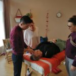 Etudiants en formation avec Thanh-Phong NGUYEN en acupuncture du visage lifting